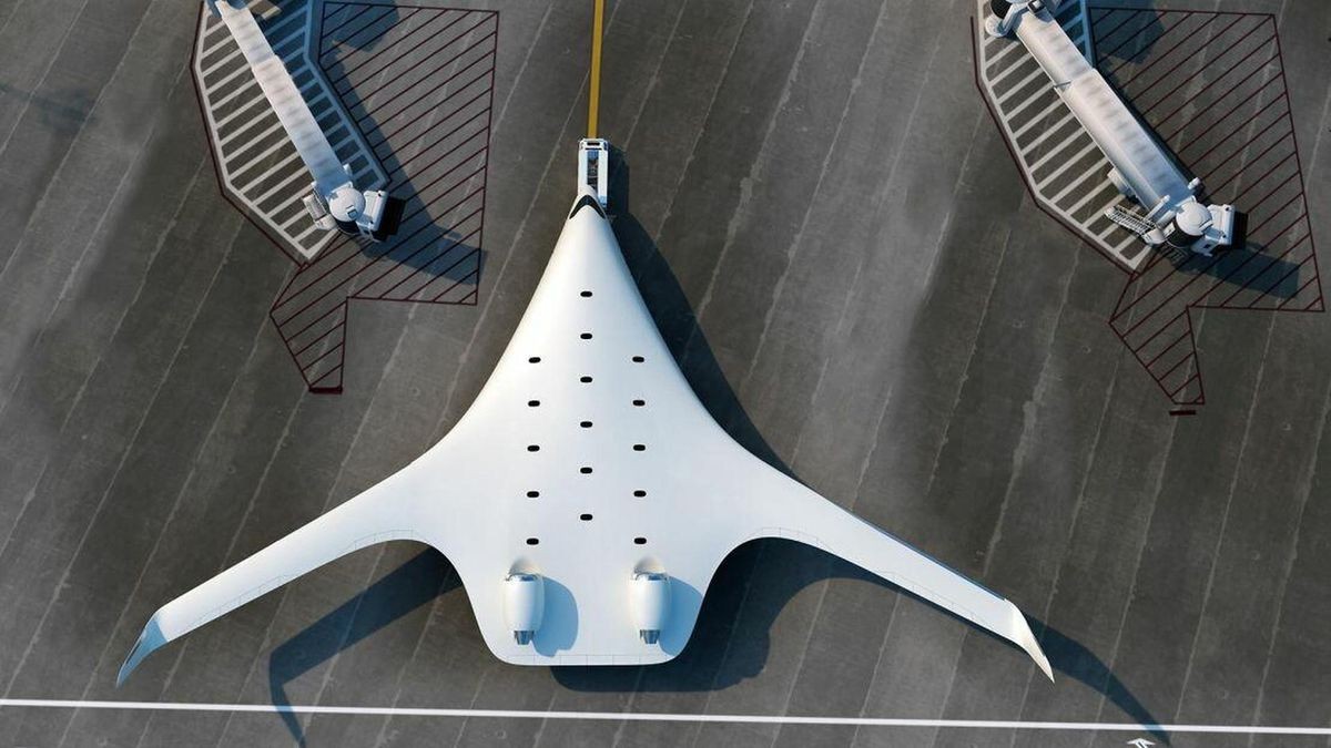 Conception de l’avion à ailes intégrées contribuant à des voyages plus durables.