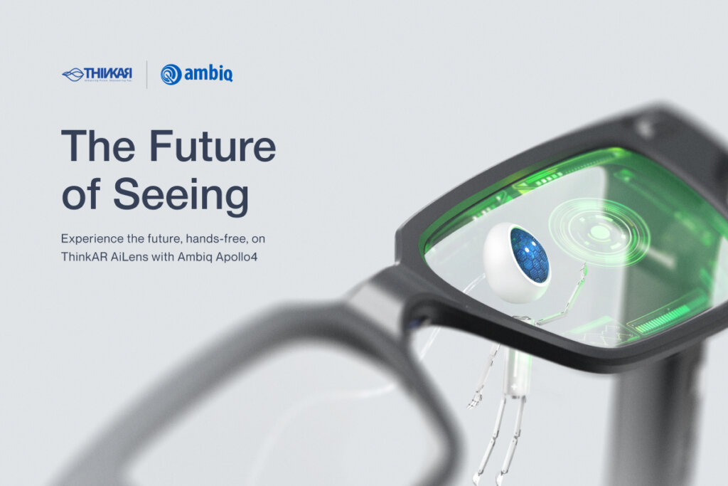 Ambiq et ThinkAR dévoilent la révolution avec AiLens, leurs nouvelles lunettes AR