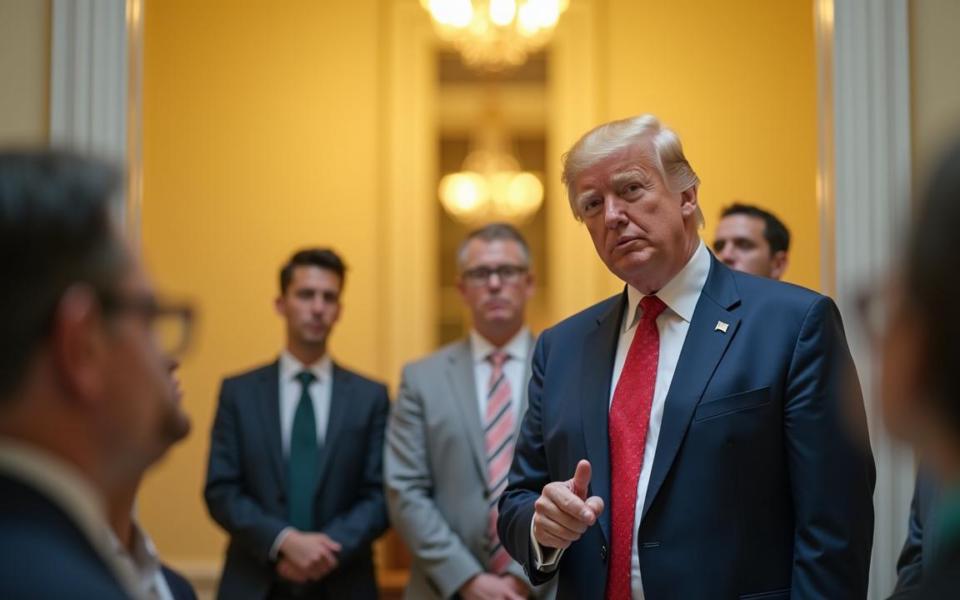 Image générée par l'IA de Donald Trump à l'intérieur de la Maison Blanche