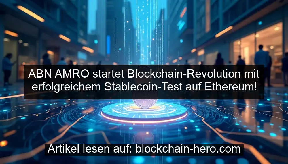 ABN AMRO lance la révolution blockchain avec un test réussi de stablecoin sur Ethereum !