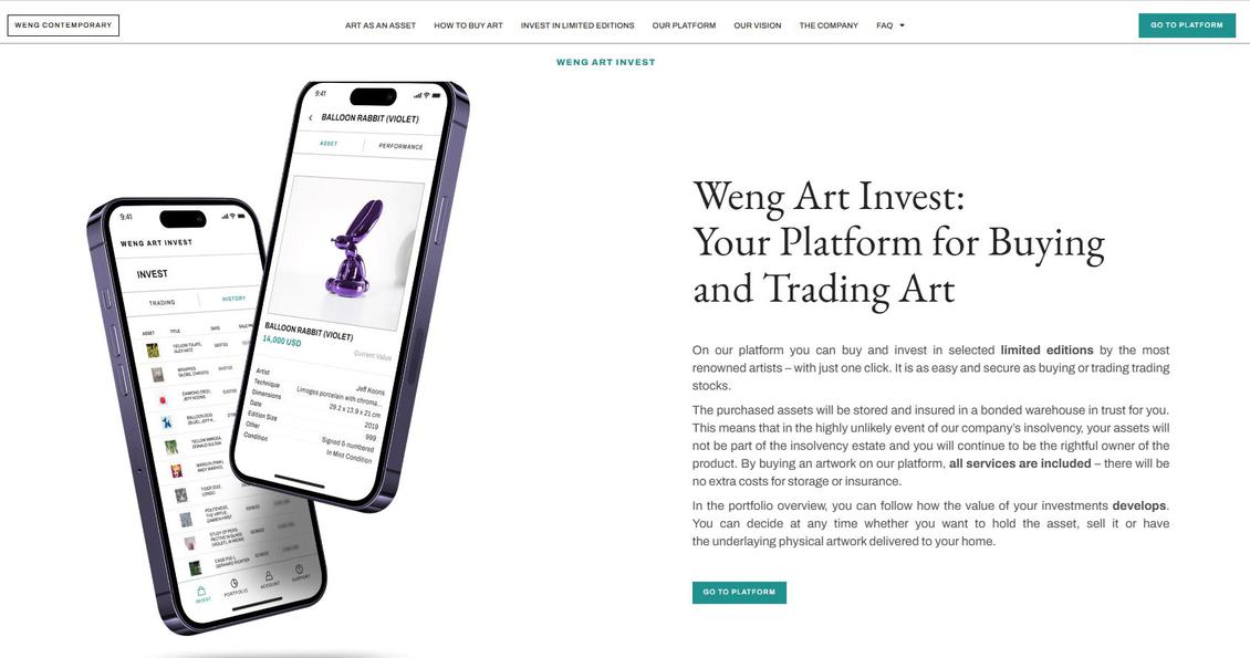 Lancement d’une plateforme d’investissement en art numérique !