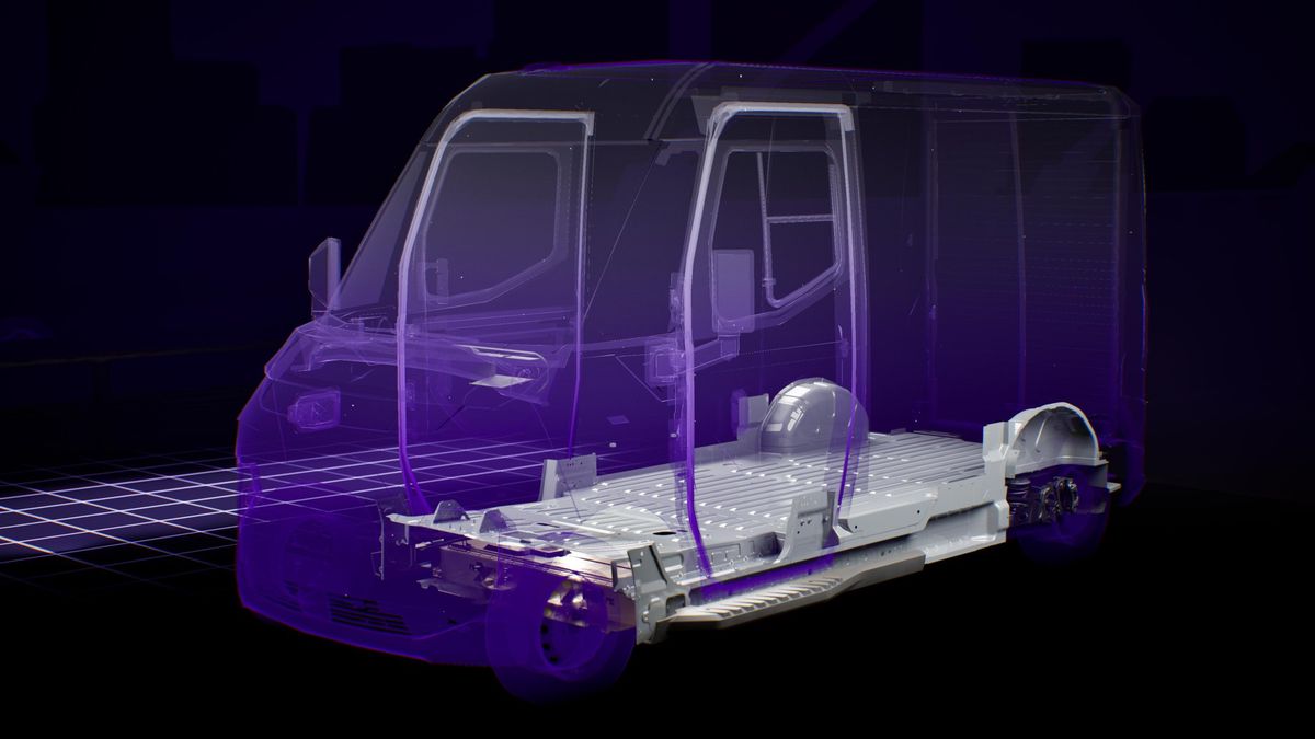 Châssis de véhicule électrique modulaire avec un lancement de production prévu pour 2026.