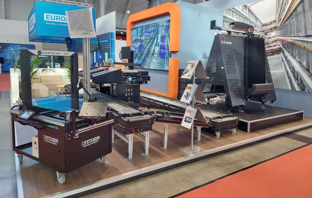 Inther Group au LogiMAT 2025 : A-Frame Optimisé et Système de Mesure Cubiscan !